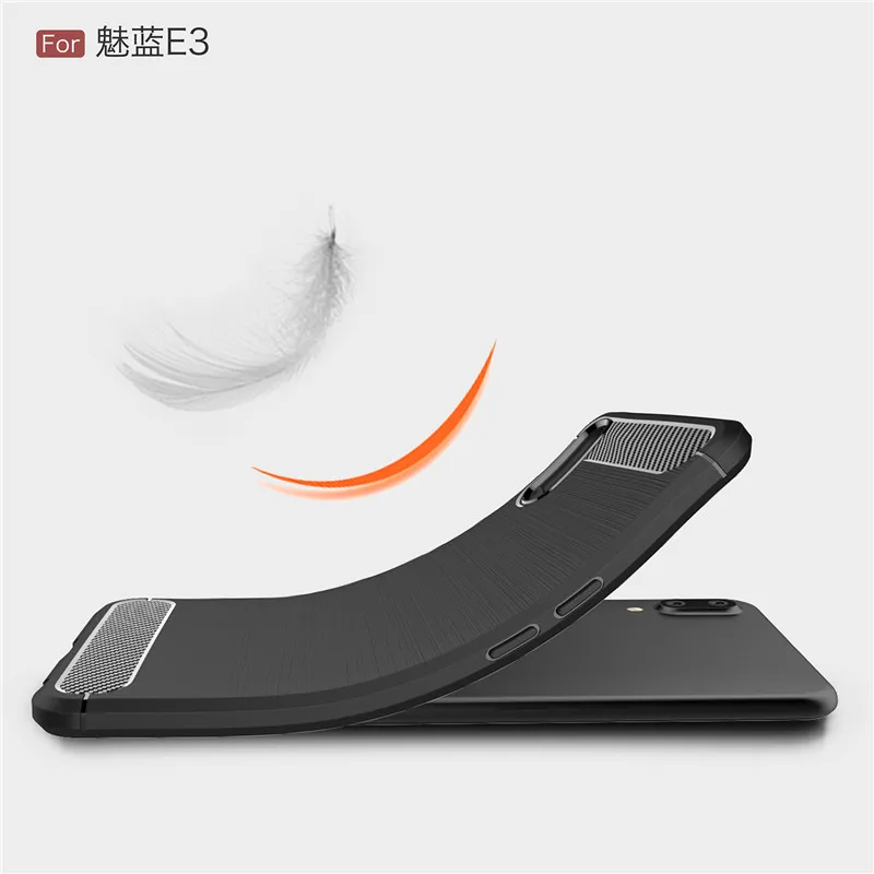 BSNOVT Meizu E3 Cover Shockproof Silicone Brushed Phone Case For Meilan Mobile Fundas 5.99&quot |