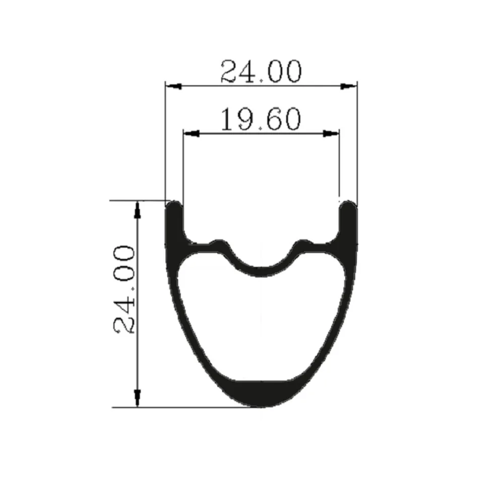 24mm XC 1 piece 24 27 30 35 40 50 мм ширина 29er DH AM XC Эндуро Горный Велосипед карбоновый обод Асимметричная бескамерная готовая диски для MTB колес - Цвет: 24mm XC 1 piece