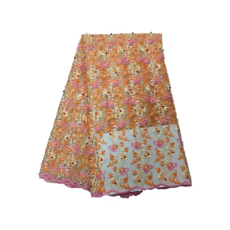 Fashion Flower Lace Fabric African Nigeria France 2018 High Quality Tulle | Дом и сад