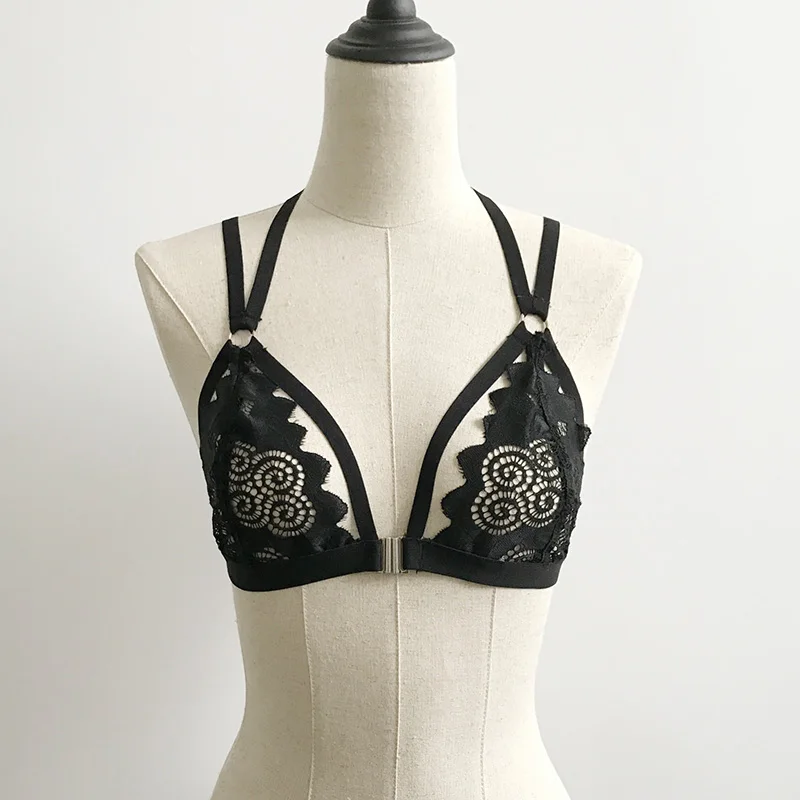 2017 НОВАЯ Мода Push Up Bra Сексуальное Белье Бюстгальтер Ультратонкий Вышивка Женщин