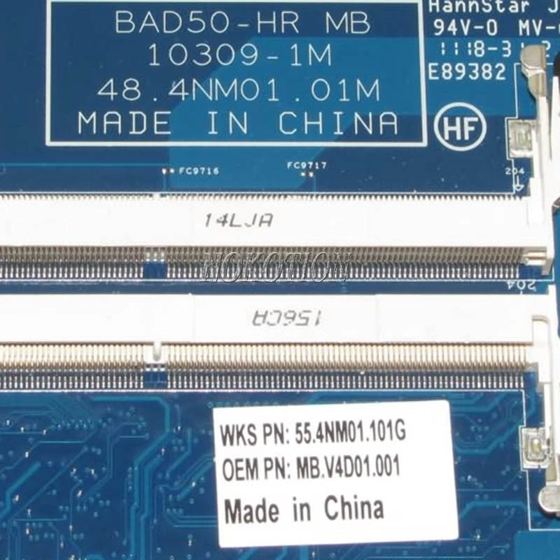 Материнская плата NOKOTION MBV4D01001 MB.V4D01.001 для ноутбука Acer 6595 6595TG 6593 материнская HM65 DDR3