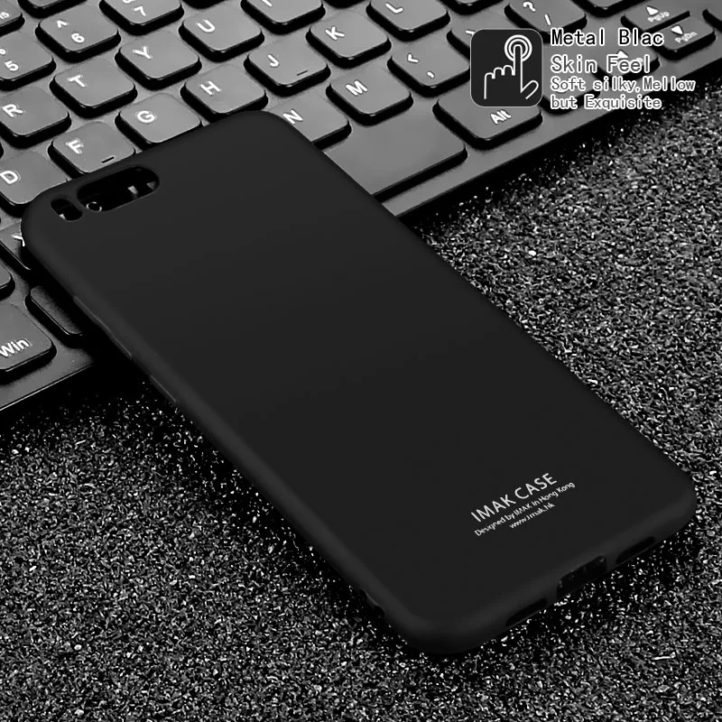 IMAK Для Xiaomi Mi 6 TPU Чехлы кожу мягкими ТПУ чехол + Экран протектор для 6-металл черный |
