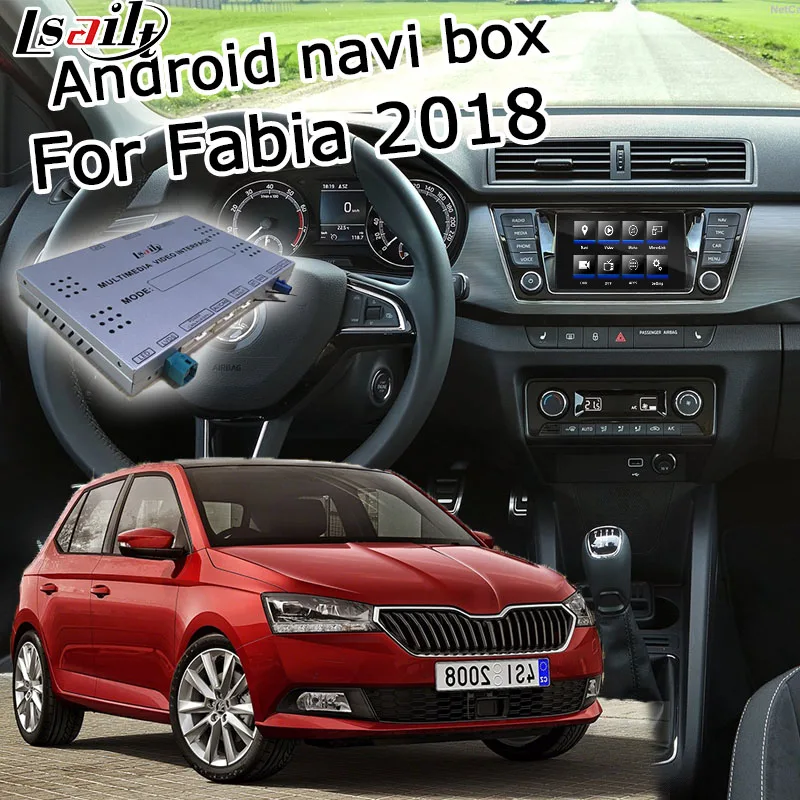 Интерфейсная коробка Lsailt Android / carplay для Skoda Fabia Kodiaq 6 5 8 discover MIB MQB|GPS транспорта| |