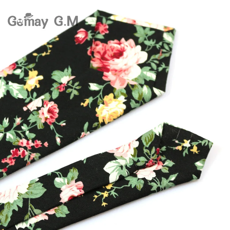 

Fashion Floral Print TieCotton Ties For Men Corbatas Slim Suits Vestidos Necktie Party Ties Vintage Printed Gravatas