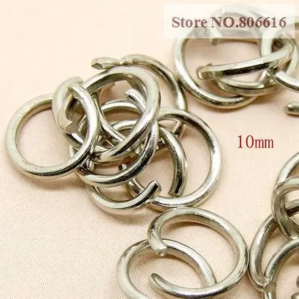 

1000PCS 10MM Nickel / White Gold Color Metal Split Ring Jump Rings Jewelry Accessories Findings Fittings