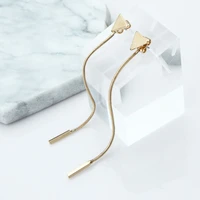 punk 2020 new fashion gold earrings triangle tassel chain ms earrings wholesale sales earrings for women brincos