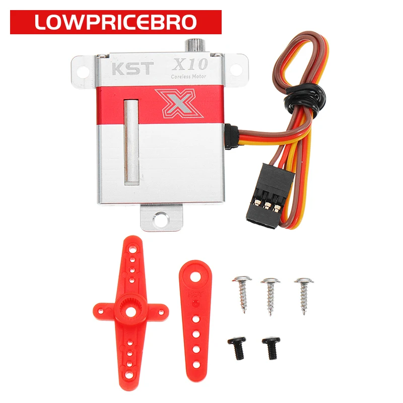 KST X10 Mini Torque 10 кг микро Цифровой Металлический Шестеренчатый планер сервомотор для неподвижного крыла вертолет БПЛА самолета