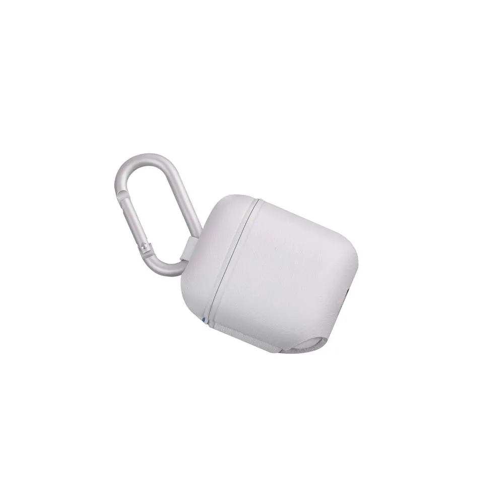 white JINSERTA чехол из натуральной кожи для гарнитура для airpods чехлы с защитой от потери пряжки аксессуары для наушников Защитная крышка для wi-fi-модуля - Цвет: white