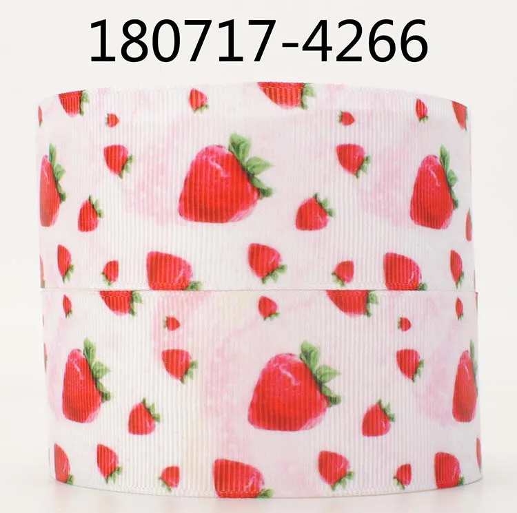 10 ярдов разные размеры лента с принтом фруктов милая/милая клубники|Ленты для