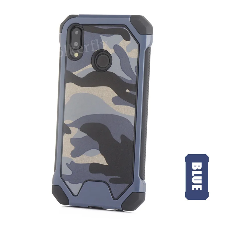 Blue Армейский Камуфляжный противоударный чехол для телефона huawei mate 20 Lite P Smart P8 P9 P10 P20 Lite Y5 Honor 7A On mate 10 Lite Fundas - Цвет: Blue