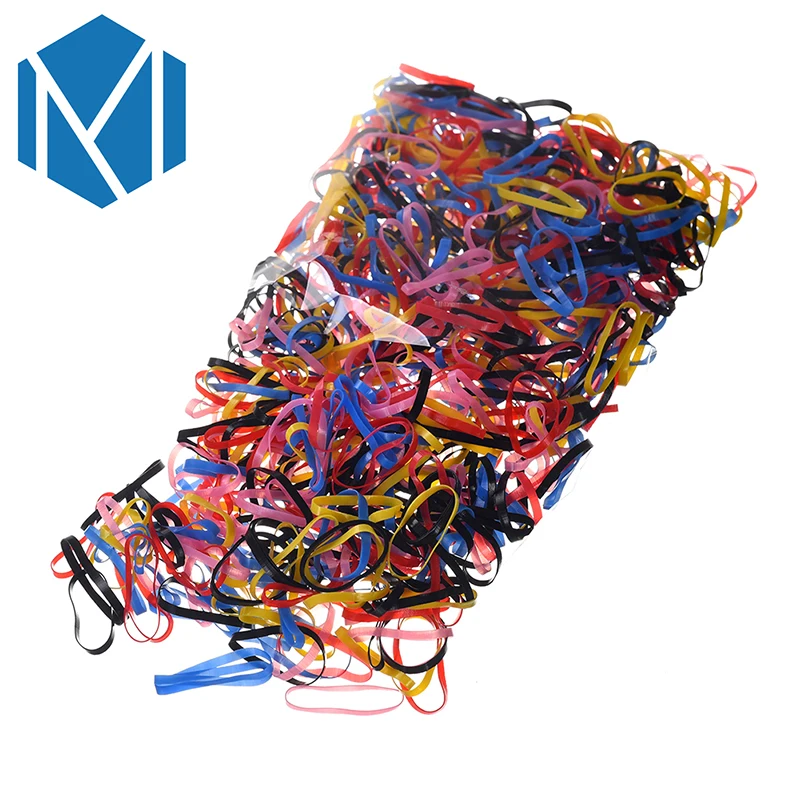 2000/Pack Colorful Kids Girls Elastic Hair Bands Rubber Gum of Ropes Accessories Ponytail Holders | Детская одежда и обувь
