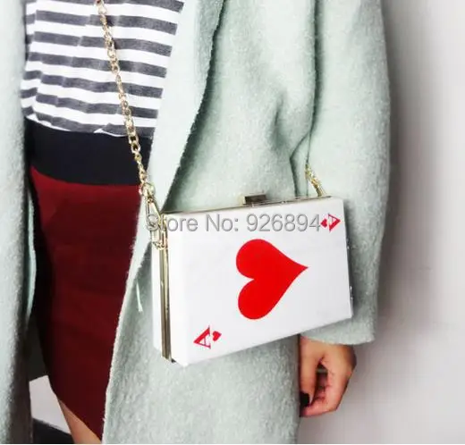 Женская сумка клатч в стиле покера 11 цветов|evening bags|brand handbagsdesigner brand handbag |