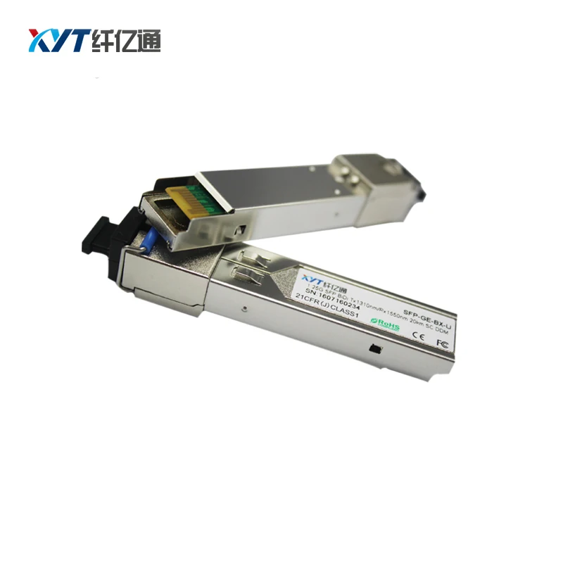 1 шт. 1550Tx/1310Rx 155M SFP одиночное волокно WDM BIDI FP Оптический приемопередатчик 20 км с DDM |