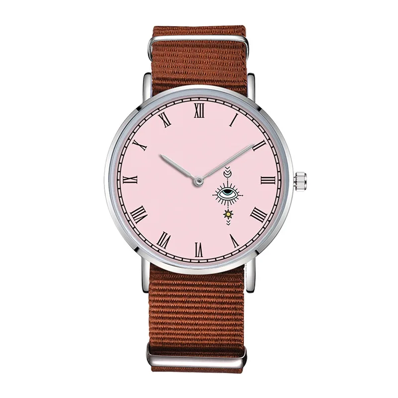 Розе Gezicht Horloge фантазии Ontwerp Voor Meisjes подарок нейлон группа Horloges Vrouw Relojes