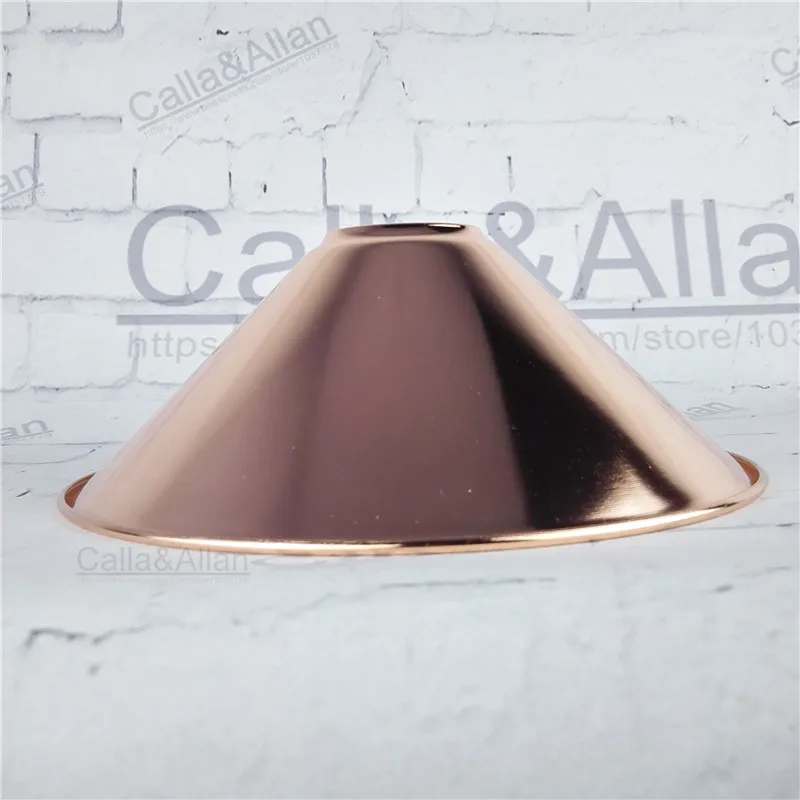 Винтажный Железный оттенок E27 готовая лампа Эдисона розового золота 220 мм * 85 в