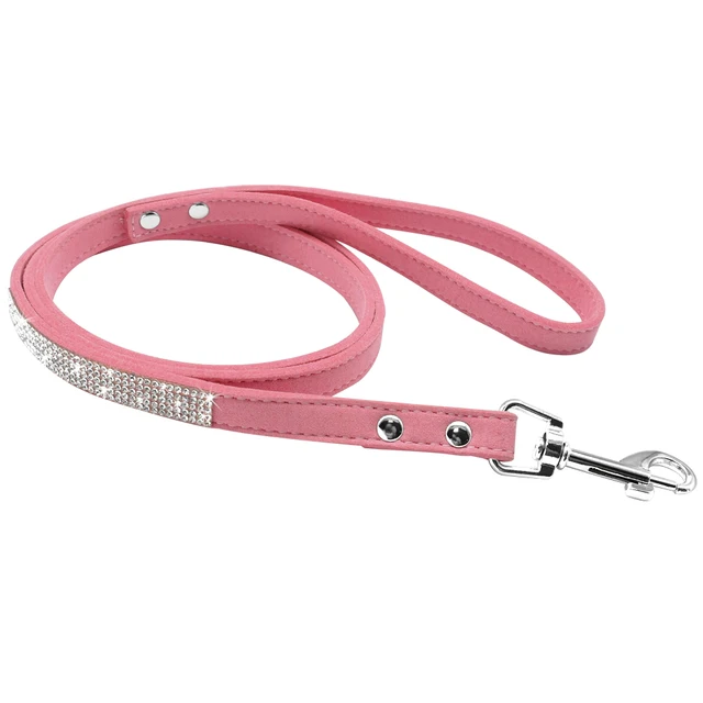 Fashion Rhinestone Dog Leash Pet Bling Shiny Cat Puppy Walking Leashes Lead For Small Dogs Cats Chihuahau Yorkshire Teddy 120cm 3