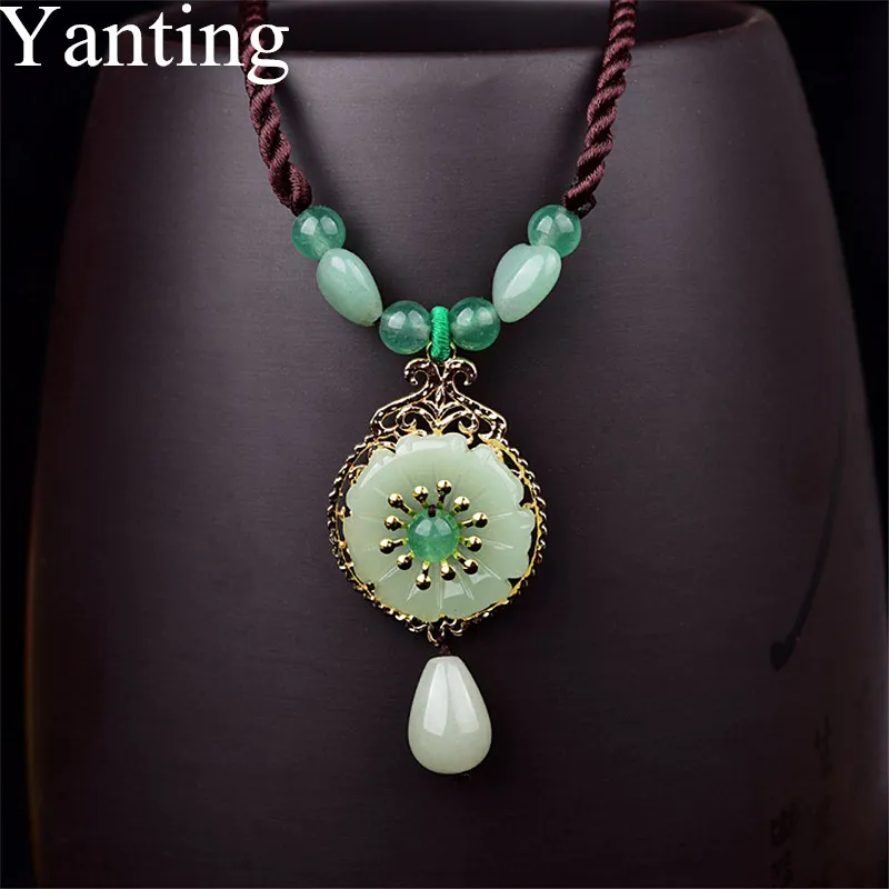 Yanting винтажное ожерелье с кулоном Женские Ювелирные изделия аксессуары