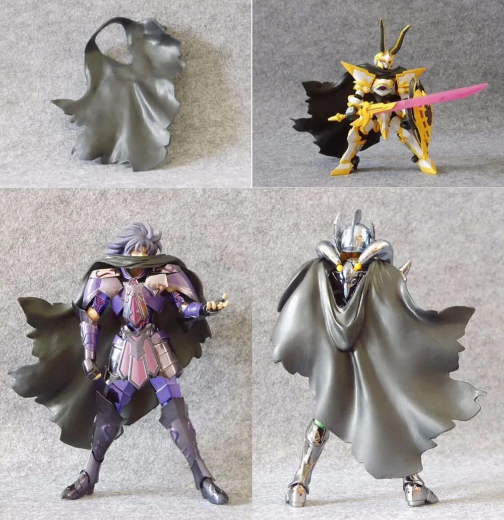 

Commom Battle Damage black cloak for Bandai Saint Seiya Gemini 6 inch figure*