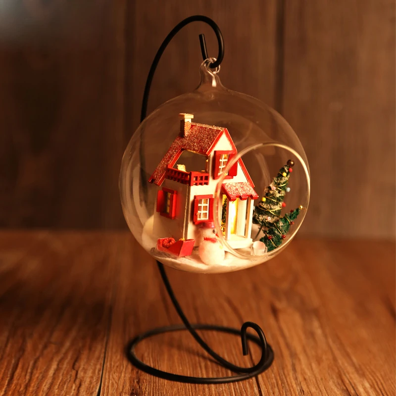 Рождественский поцелуй Сделай Сам кукольный домик Миниатюрная модель