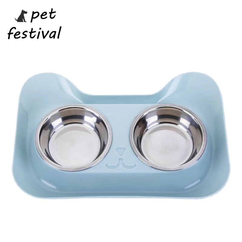 Pet Festival двойная миска для собак высокое качество универсальная кормушка домашних