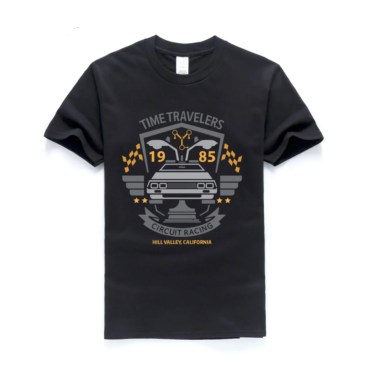 Printing Back To The Future Cars Cute T Shirts Adult Crew Neck Short Sleeve Tee Low Price Youth Extreme Funny T-shirt | Мужская одежда