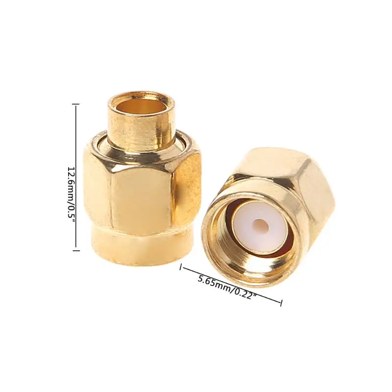 

SMA-JB3 RF Connector RP-SMA Male Jack Center Solder Semi-Rigid For RG402 10pcs