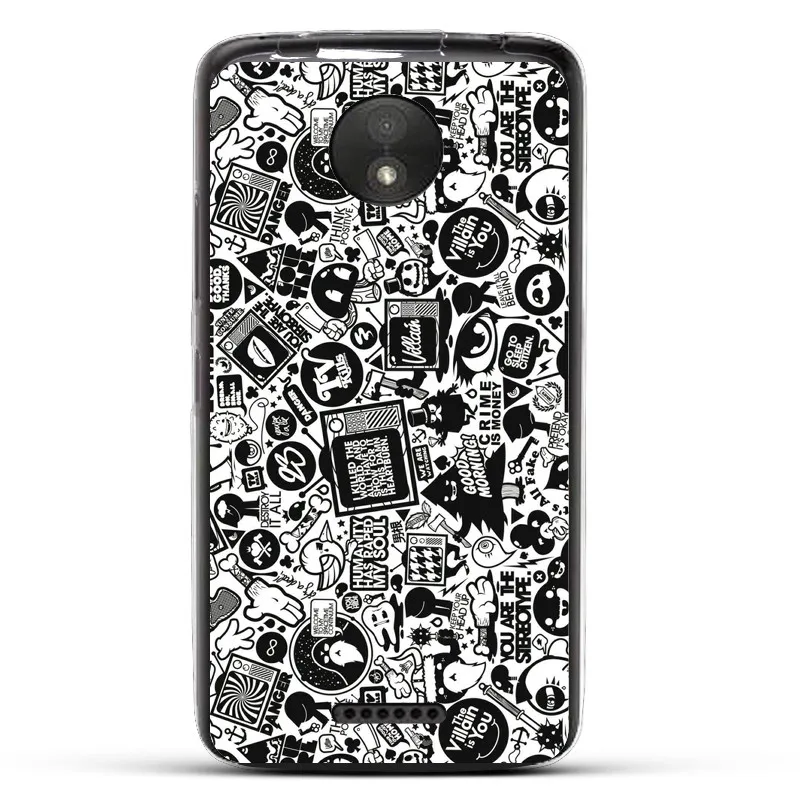 Чехол для Motorola Moto C XT1754 XT1750 роскошный мягкий силиконовый чехол с принтом чехлы