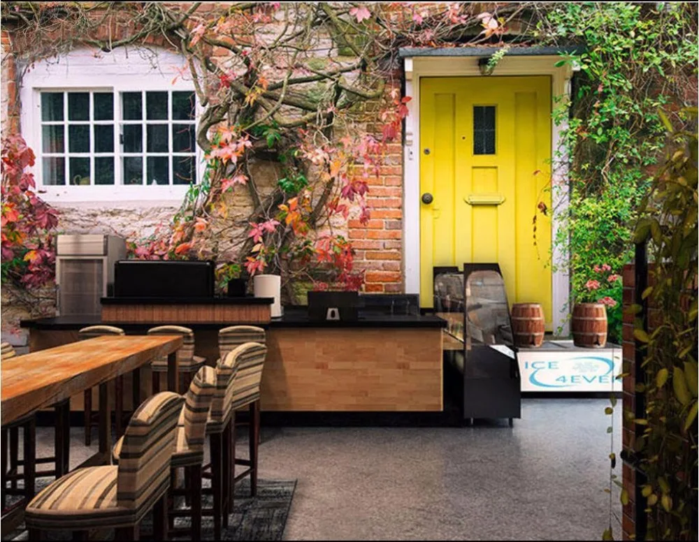 Настенные 3d обои на заказ картина с изображением окна двери стене комнатное