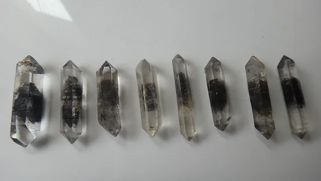 8 A++ Natural Black Ghost Crystal Bone Double End Specimens | Дом и сад