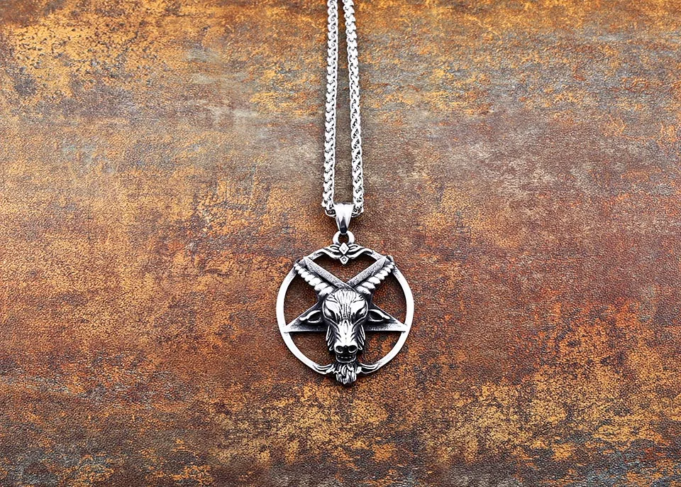 Байер 316L нержавеющая сталь в стиле норвежских викингов кулон Nrose c eltic Odin Ворон голова Овцы оригинальные украшения животных LP342