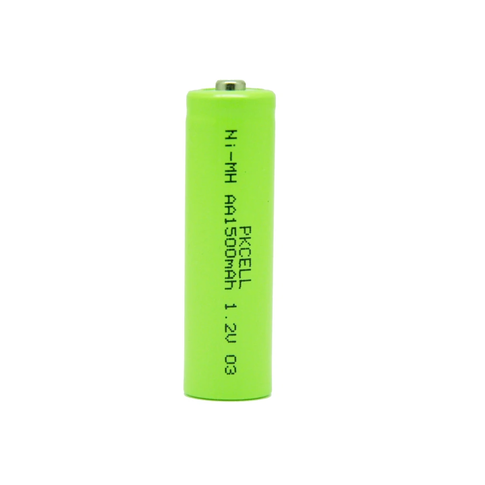 10 шт. aa nimh аккумуляторная батарея 1 2 v 1500mah Кнопка Топ без PCB защиты Cordlessphone батареи
