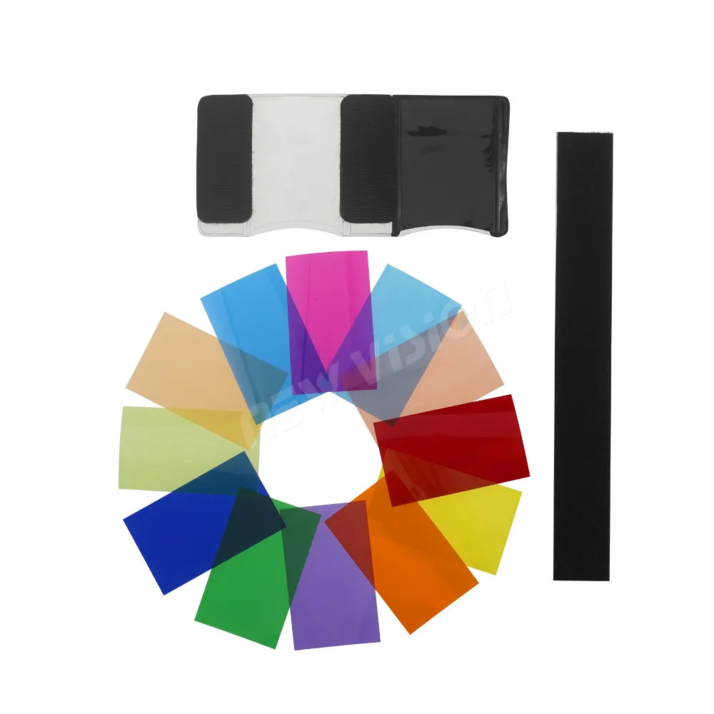 Лампа для фонарика 12 цветов диффузор гелевые фильтры карта Canon Nikon Sony Pentax|color card|for