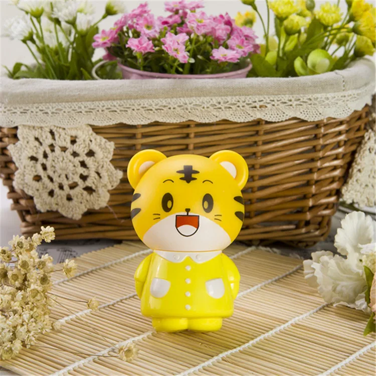 Вилка европейского и американского СВЕТОДИОДНЫЙ ночник в принтом Тигр с