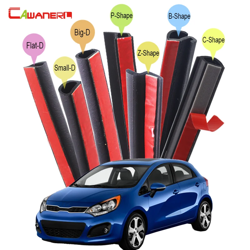 Автомобильная резиновая уплотнительная лента Cawanerl комплект уплотнительных