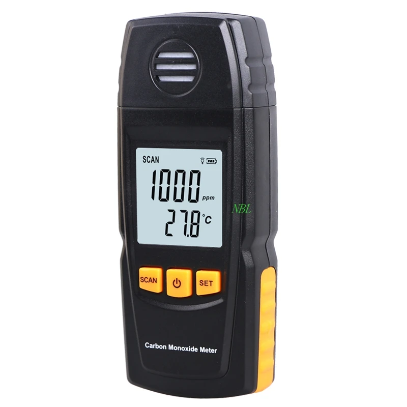 Ручной Измеритель угарного газа CO детектор Анализатор 0 1000ppm LCD Цифровой тестер