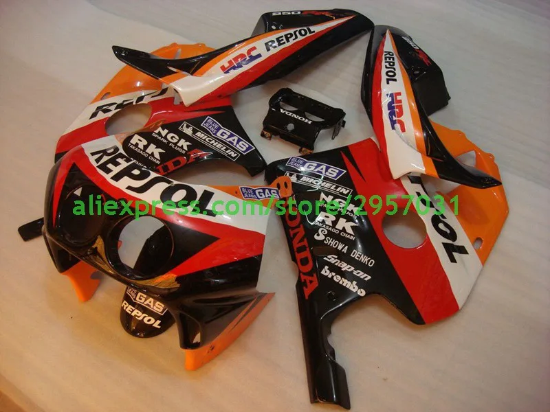 

Free screws+gifts Bodywork CBR 250 RR 1993 Plastic Fairings for Honda Cbr250rr Orange Bodywork CBR 250 RR 1993 1990 - 1994 NC22