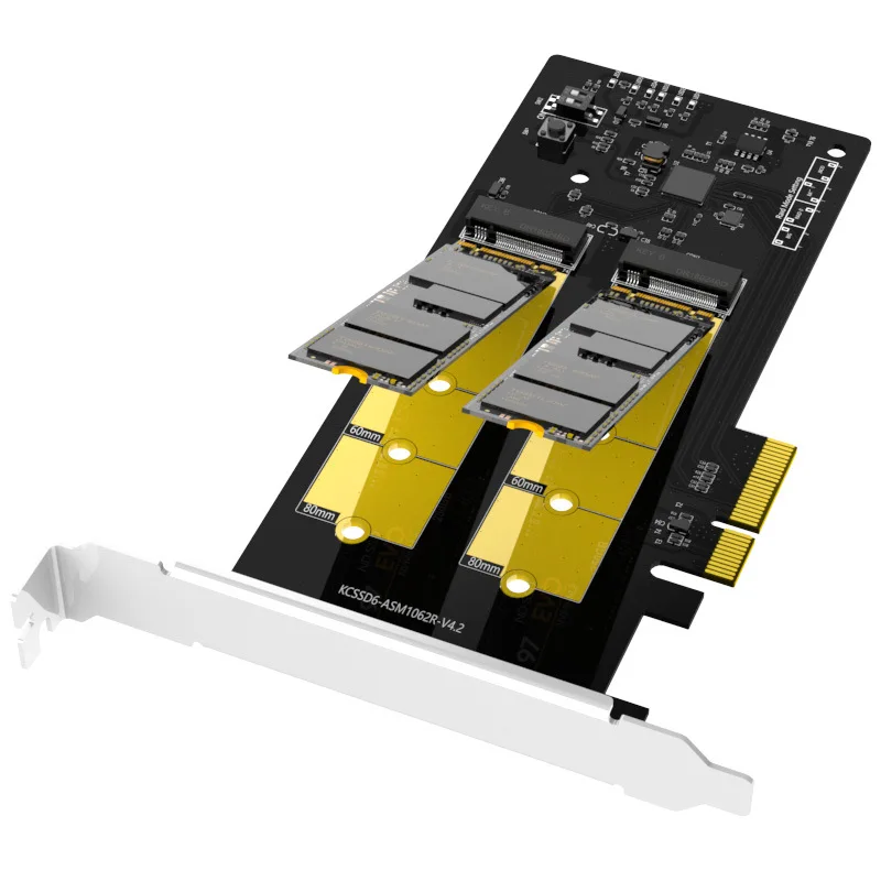 Горячий Maiwo Pci E X4 X8 X16 к M.2 Ngff двойной Ssd адаптер с Raid высокоскоростной Sata массив