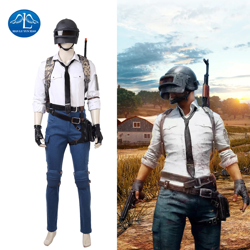 Игровой персонаж PLAYERUNKNOWN'S BATTLEGROUNDS костюм PUBG Косплей Костюм Хэллоуин для мужчин