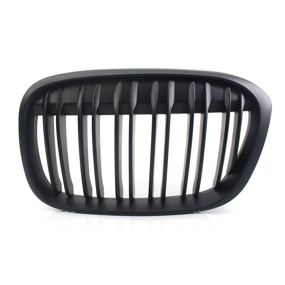 

Matte Black Dual Slat Front Grille Grilles for BMW F48 F49 X1 X-Series 2016-2017 16 17 Grill