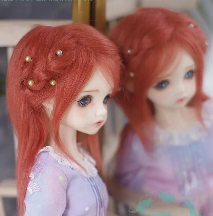 Новый 1/12 (12 см) 3 4 дюймовый 9 10 см 1/8 5 дюймов 14 BJD плюшевые тканевый парик Пике