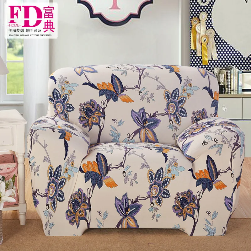 

Цветы pattren 100% полиэстер диван крышка большая эластичность гибкий диван крышка Loveseat диван Funiture крышка дизайн