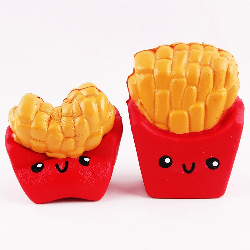 Kawaii Squishies картофель фри ароматизированные мягкие медленно восстанавливающие