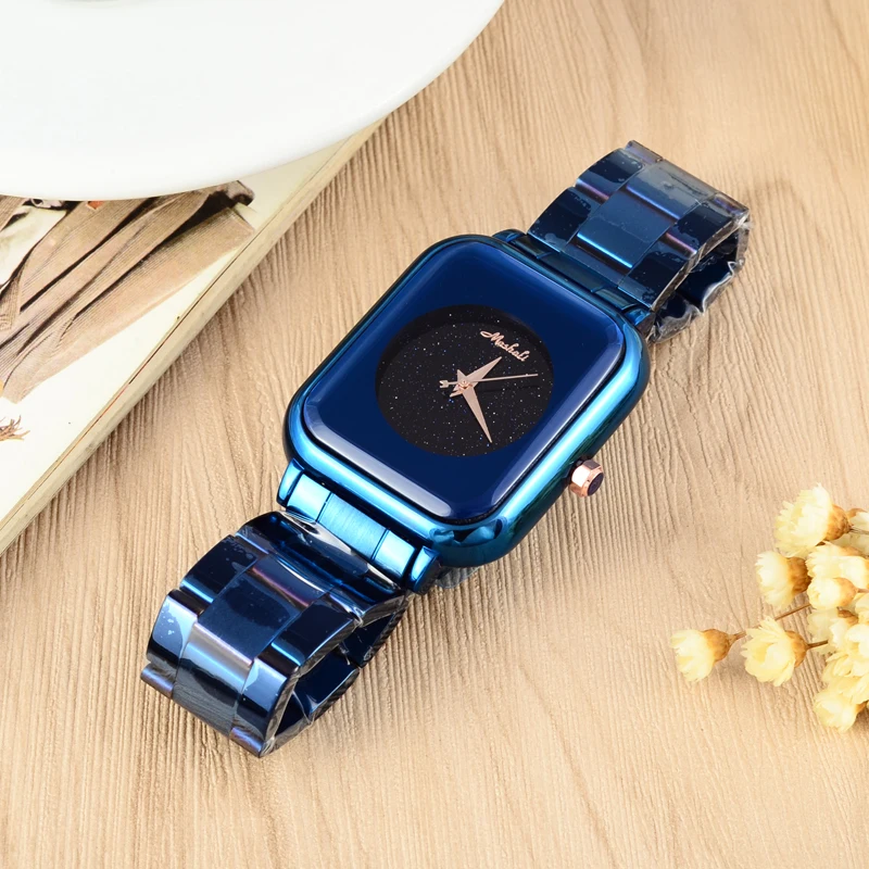 Женские квадратные часы Montre Femme Новые нейтральные Vogue для девушек студентов