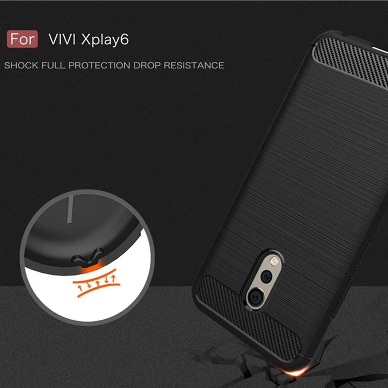Youthsay для Fundas BBK Vivo XPlay 6 Чехол Мягкий ТПУ/углеродное волокно чехол телефона 5 5&quot |