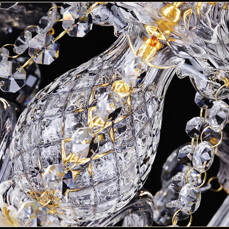 Потолочная хрустальная люстра K9 для гостиной большие светодиодные светильники 15