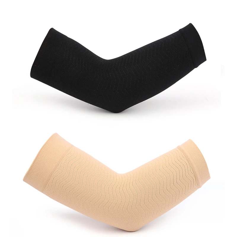 

1 Pair Elastic Slimming Arm Warmers Women Weight Loss Calories Off Arm Shaper Massager Loss Fat Buster Black Nude Arm Sleeves