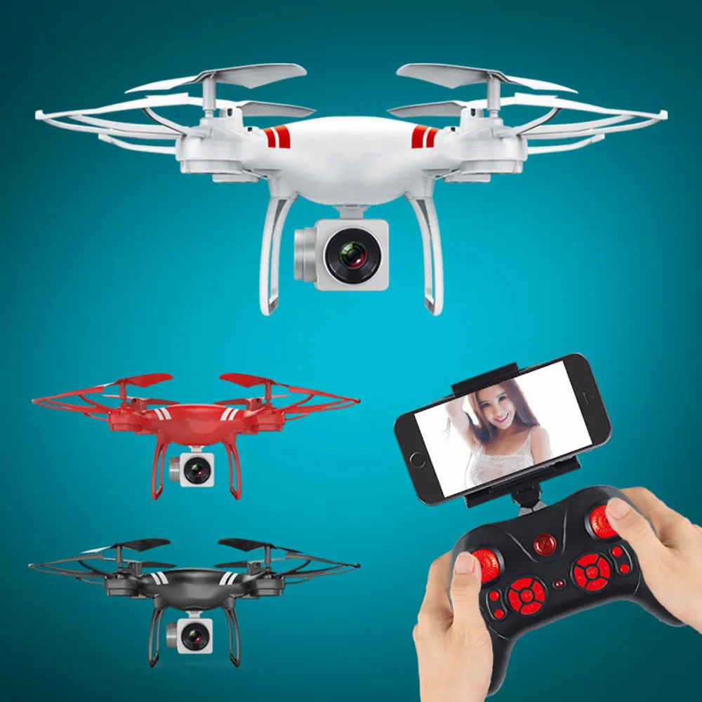 Широкоугольный объектив HD камера Квадрокоптер Радиоуправляемый Дрон WiFi FPV живой Вертолет Hover Drone Профессиональный Дрон с камерой hd brinquedos