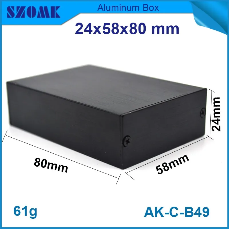 1 шт. экструдированные алюминиевые корпуса 24*58*80 мм|enclosure|enclosure aluminium |