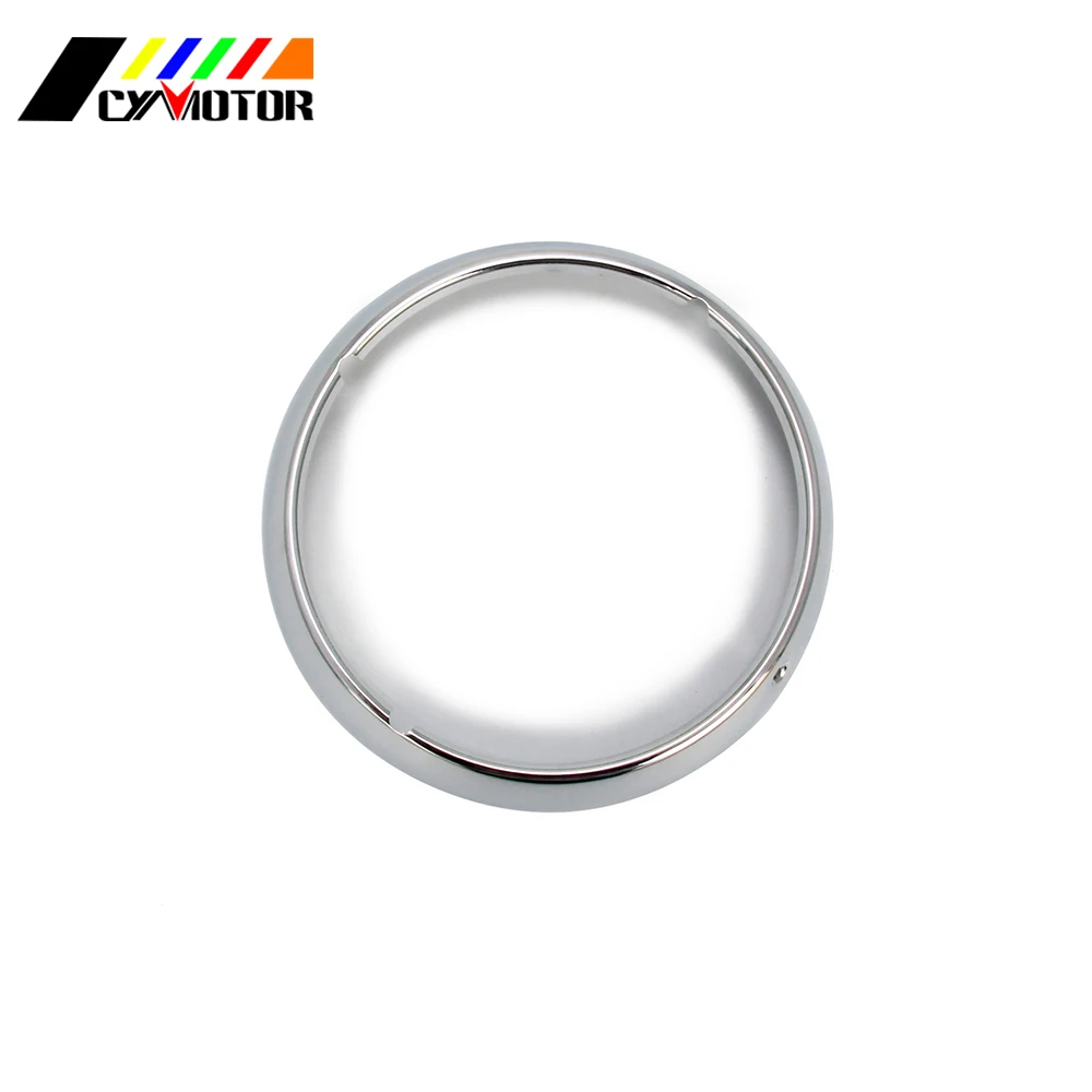 Motorcycle Accessories 7 inch Chrome Headlight Trim Ring For Harley Davidson Touring Road King Glide Street and Tri | Автомобили и