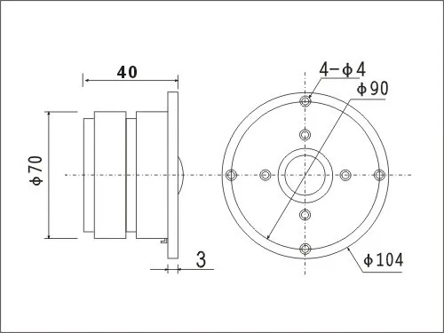 Kasun QA-2102X 4 inch high performance 4'' HiFi silk dome double magnetic tweeter 1600Hz-20KHz 8ohm 60W 2pcs/lot | Электроника
